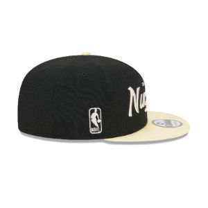 Denver Nuggets Pale Yellow Visor 9FIFTY Snapback Hat sold by New Era