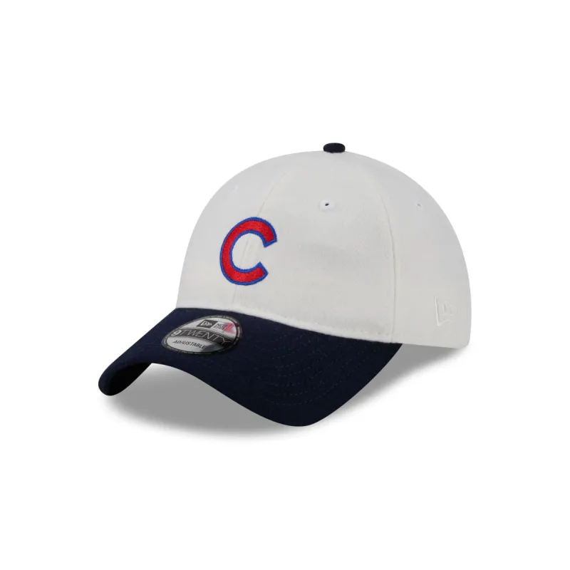 Chicago Cubs Plaid 9TWENTY Adjustable Hat sold by New Era