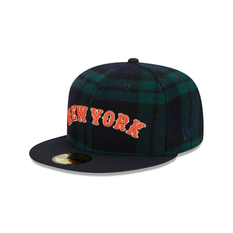 New York Mets Plaid 59FIFTY Fitted Hat sold by New Era