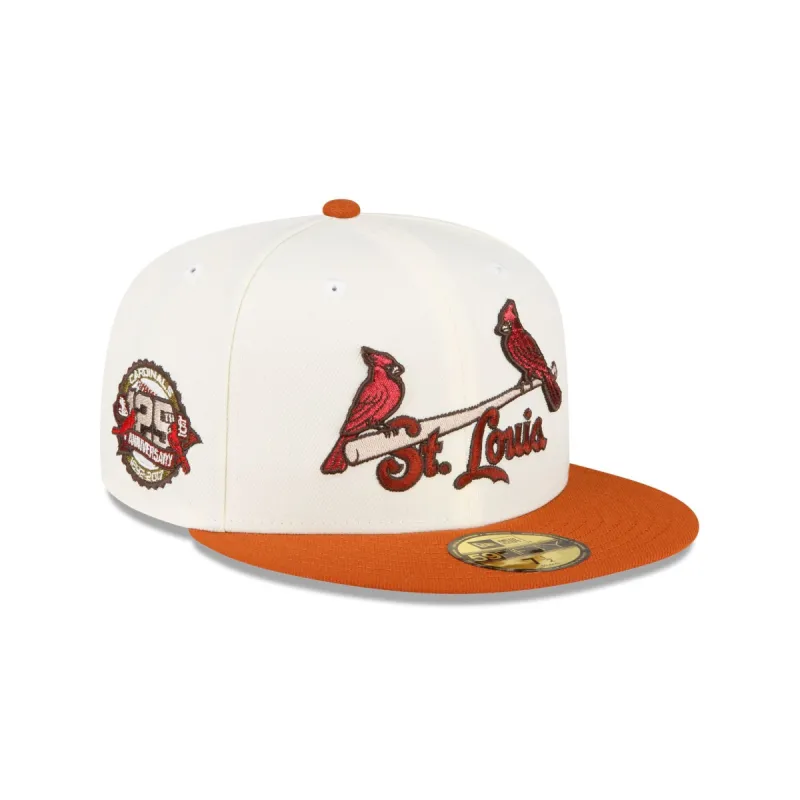 Just Caps Rust Orange St. Louis Cardinals 59FIFTY Fitted Hat made by New Era