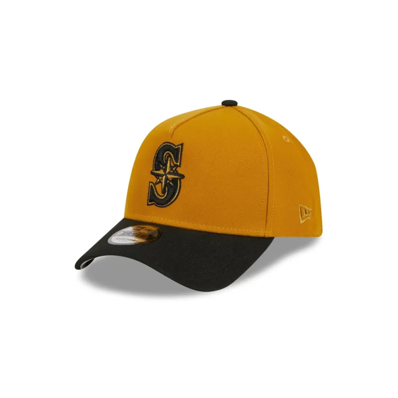 Seattle Mariners Rustic Fall 9FORTY A-Frame Snapback Hat sold by New Era