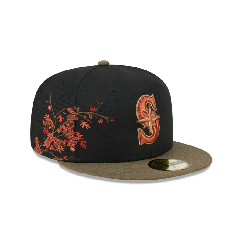 Seattle Mariners Rustic Fall 59FIFTY Fitted Hat sold by New Era