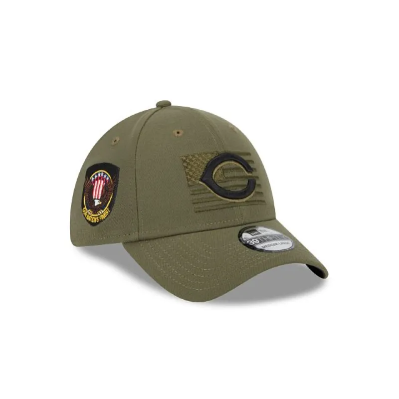 Cincinnati Reds Armed Forces Day 2023 39THIRTY Stretch Fit Hat sold by New Era