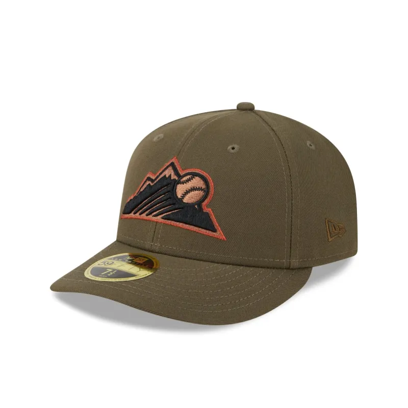 Colorado Rockies Rustic Fall Low Profile 59FIFTY Fitted Hat sold by New Era