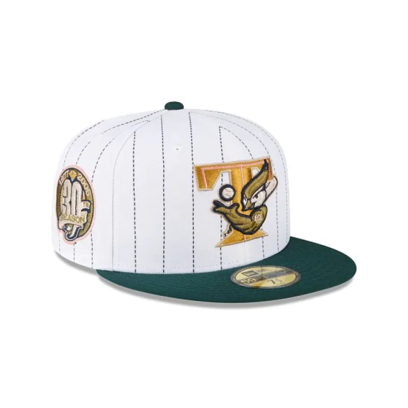 Just Caps White Pinstripe Toronto Blue Jays 59FIFTY Fitted sold by New Era