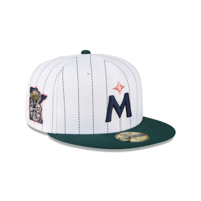 Just Caps White Pinstripe Minnesota Twins 59FIFTY Fitted sold by New Era