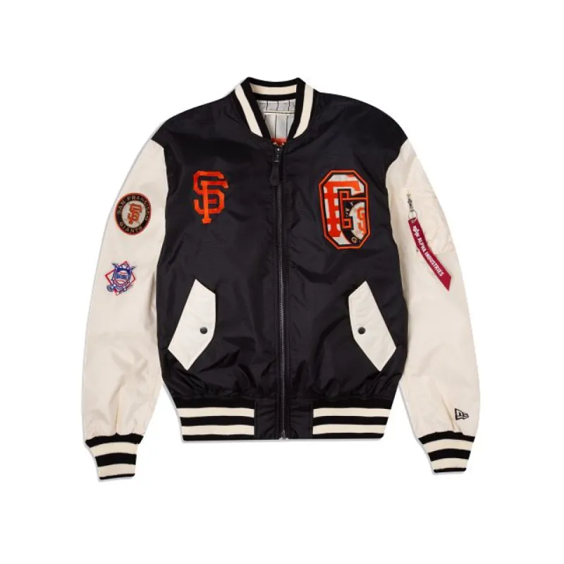 Alpha Industries X San Francisco Giants Alt MA-1 Bomber Jacket sold by New Era