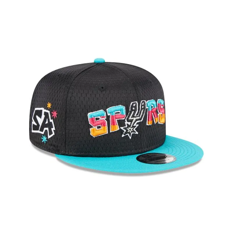 San Antonio Spurs Mesh Crown 9FIFTY Snapback Hat sold by New Era
