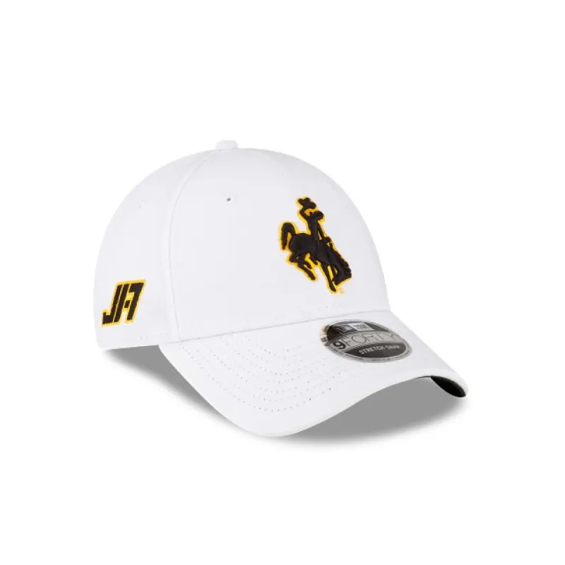 JA17 Wyoming Cowboys White 9FORTY Snapback Hat sold by New Era