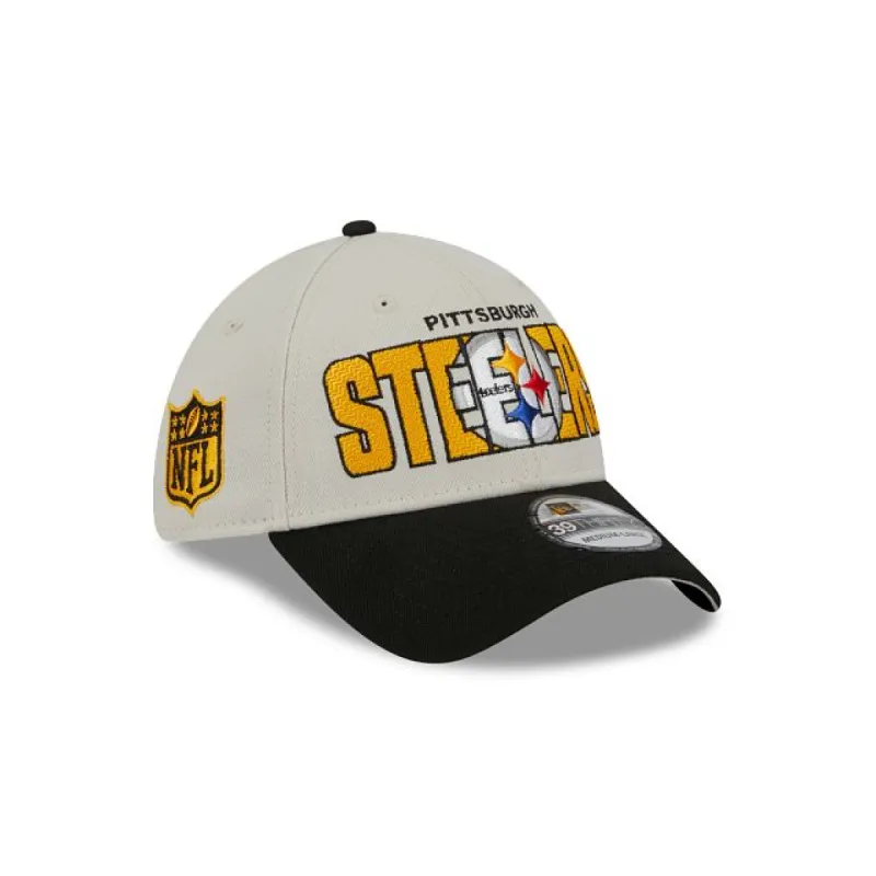 Pittsburgh Steelers 2023 Draft 39THIRTY Stretch Fit Hat sold by New Era