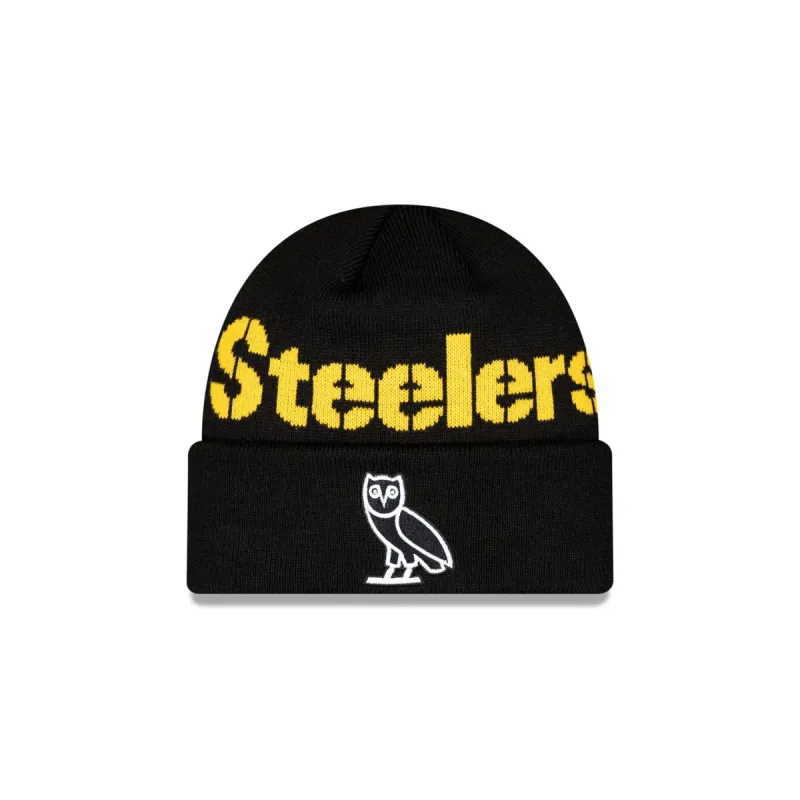 OVO X Pittsburgh Steelers Cuff Knit Hat sold by New Era