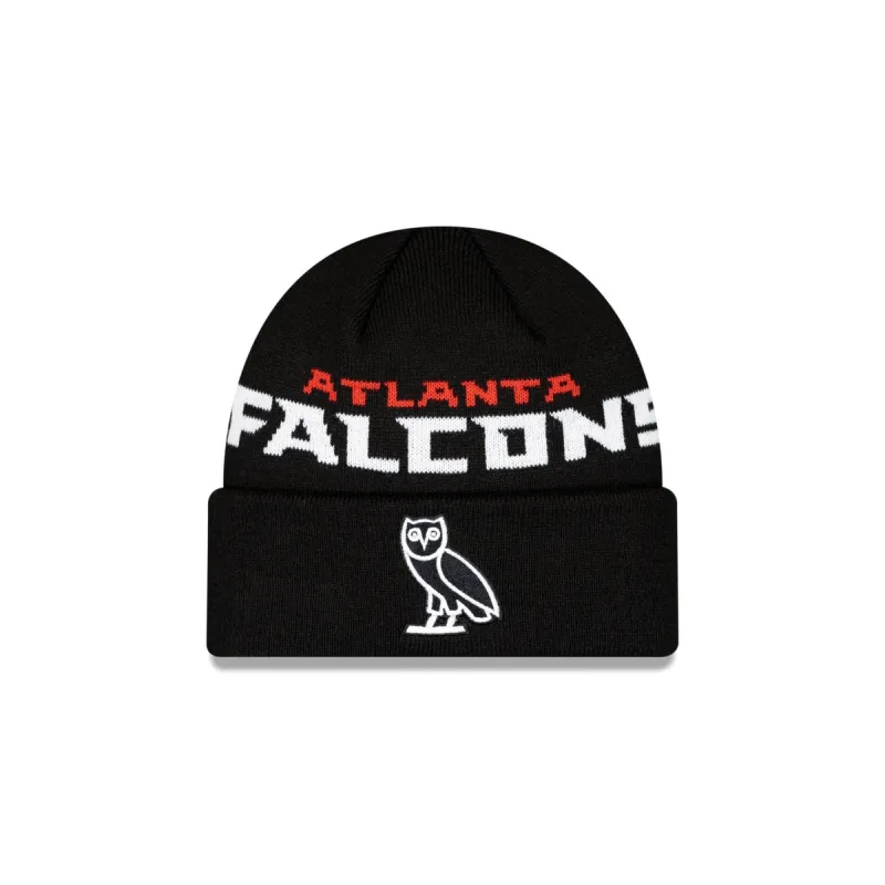 OVO X Atlanta Falcons Cuff Knit Hat sold by New Era