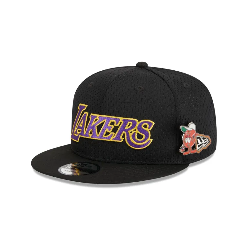 Los Angeles Lakers Post-Up Pin 9FIFTY Snapback Hat sold by New Era