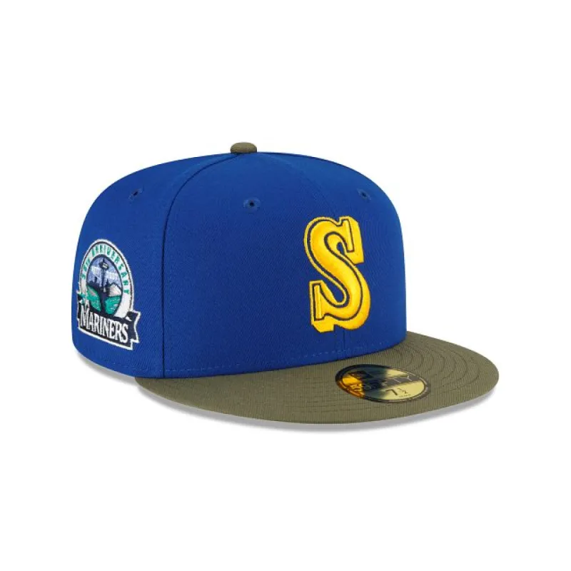 Just Caps Dark Forest Visor Seattle Mariners 59FIFTY Fitted Hat sold by New Era