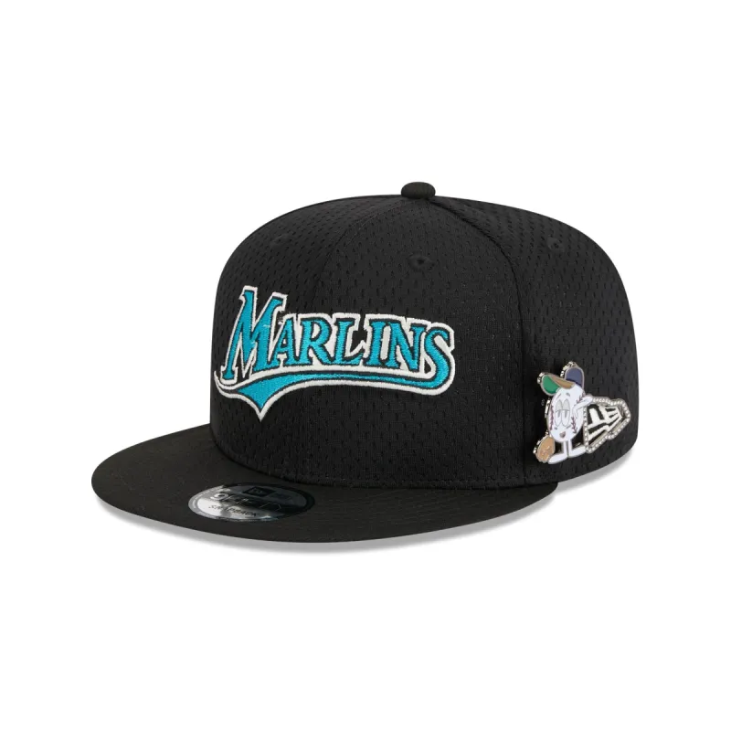 Miami Marlins Post-Up Pin 9FIFTY Snapback Hat sold by New Era