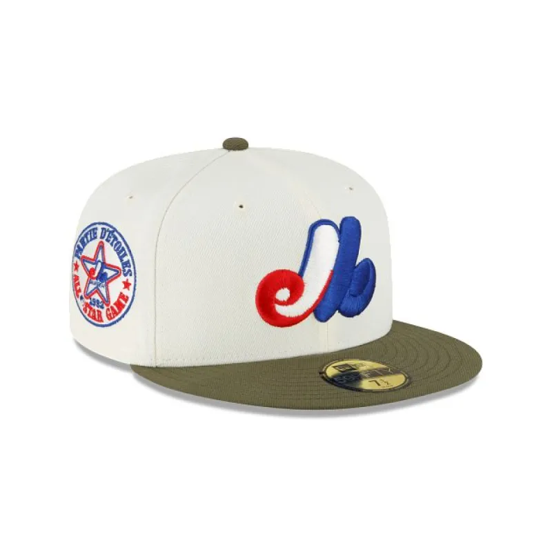 Just Caps Dark Forest Visor Montreal Expos 59FIFTY Fitted Hat sold by New Era