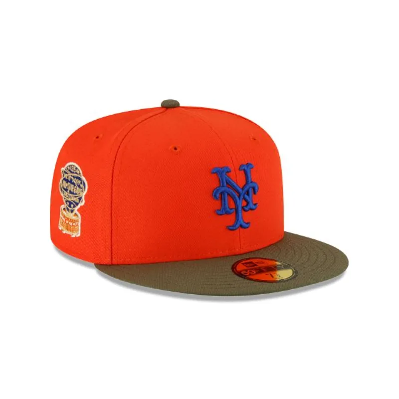 Just Caps Dark Forest Visor New York Mets 59FIFTY Fitted Hat sold by New Era