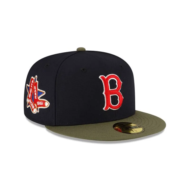 Just Caps Dark Forest Visor Boston Red Sox 59FIFTY Fitted Hat sold by New Era