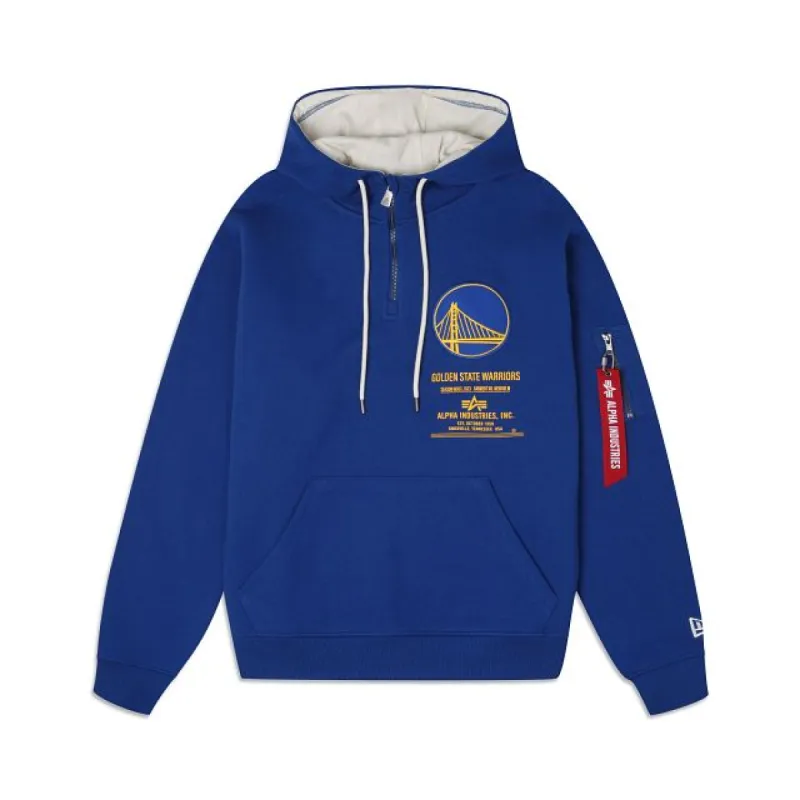 Alpha Industries X Golden State Warriors Zipper Hoodie sold by New Era