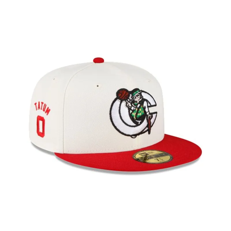 Boston Celtics X Concepts X Jayson Tatum Chrome Red 59FIFTY Fitted Hat sold by New Era