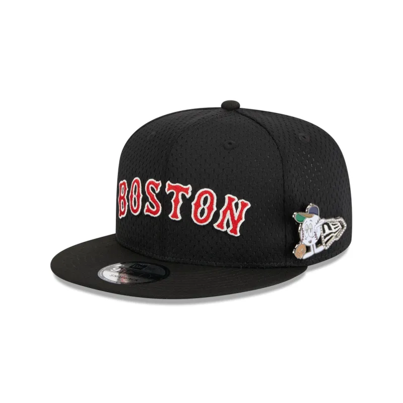 Boston Red Sox Post-Up Pin 9FIFTY Snapback Hat sold by New Era
