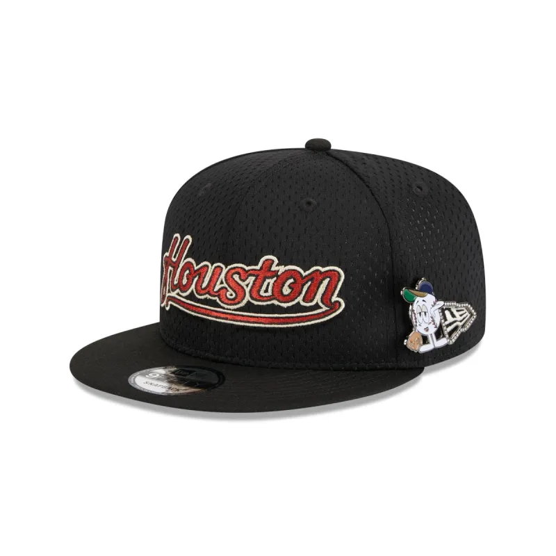 Houston Astros Post-Up Pin 9FIFTY Snapback Hat sold by New Era