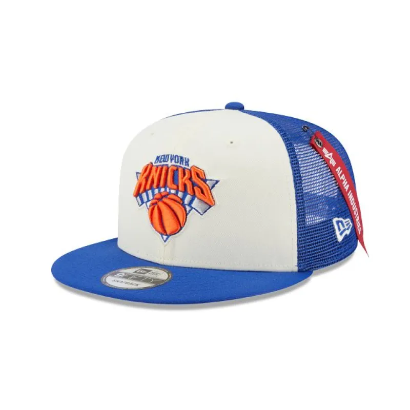 Alpha Industries X New York Knicks 9FIFTY Snapback Hat sold by New Era