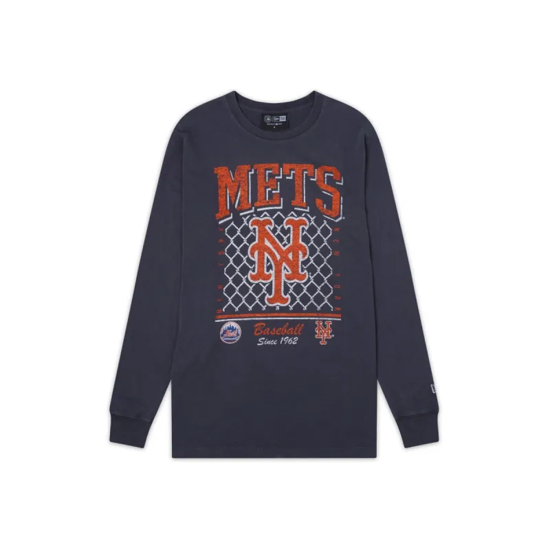 New York Mets Old School Sport Long Sleeve T-Shirt sold by New Era