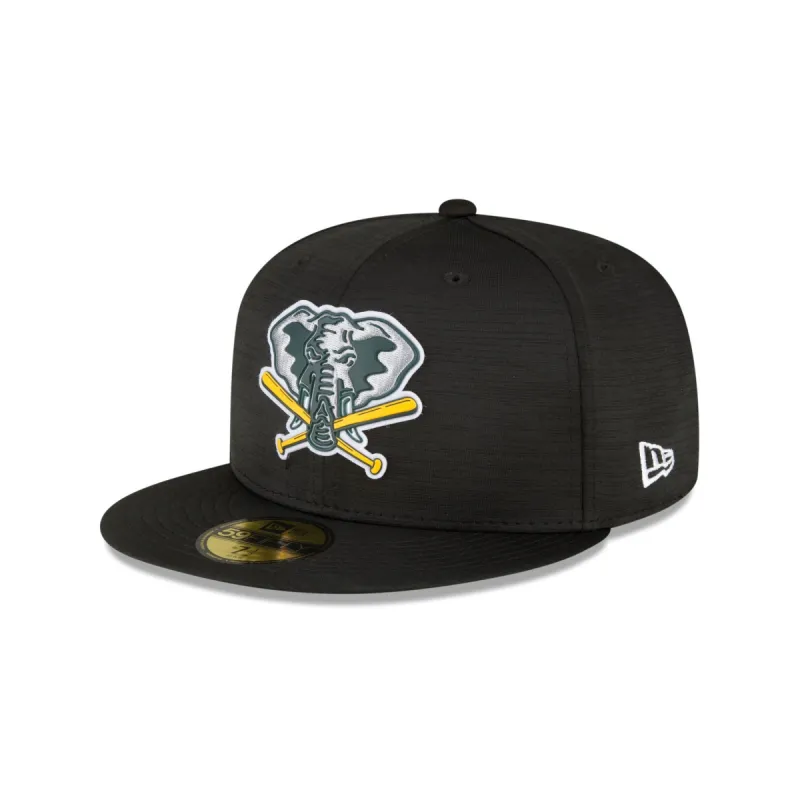Oakland Athletics 2023 Clubhouse Black 59FIFTY Fitted Hat sold by New Era