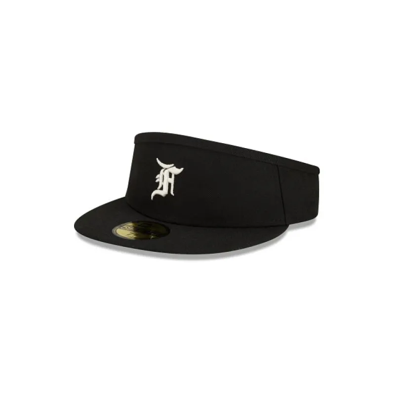 Fear of God Essentials Black 59FIFTY Visor Hat sold by New Era