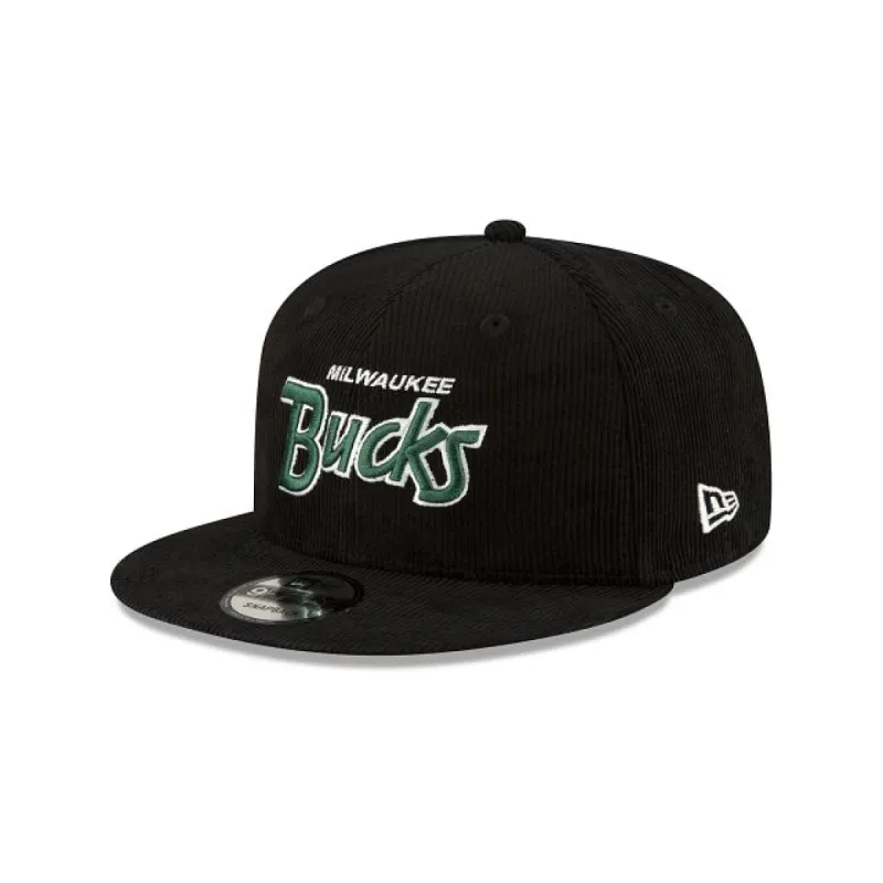 Milwaukee Bucks Dark Cord 9FIFTY Snapback Hat sold by New Era