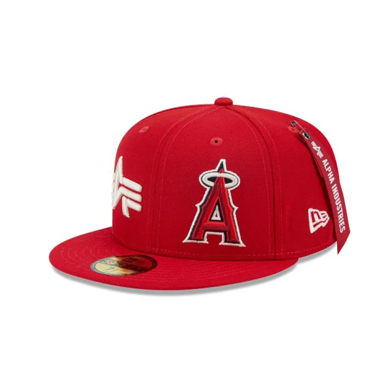 Alpha Industries X Los Angeles Angels Dual Logo 59FIFTY Fitted Hat sold by New Era