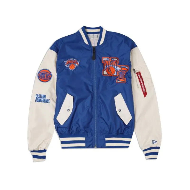 Alpha Industries X New York Knicks MA-1 Bomber Jacket sold by New Era
