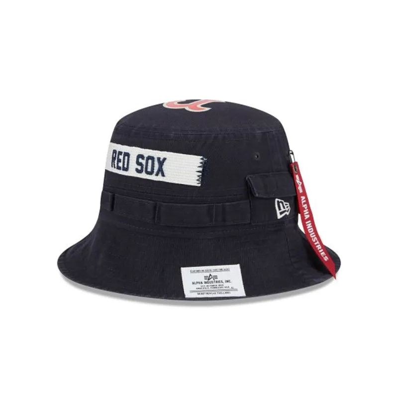 Alpha Industries X Boston Red Sox Adventure Bucket Hat sold by New Era