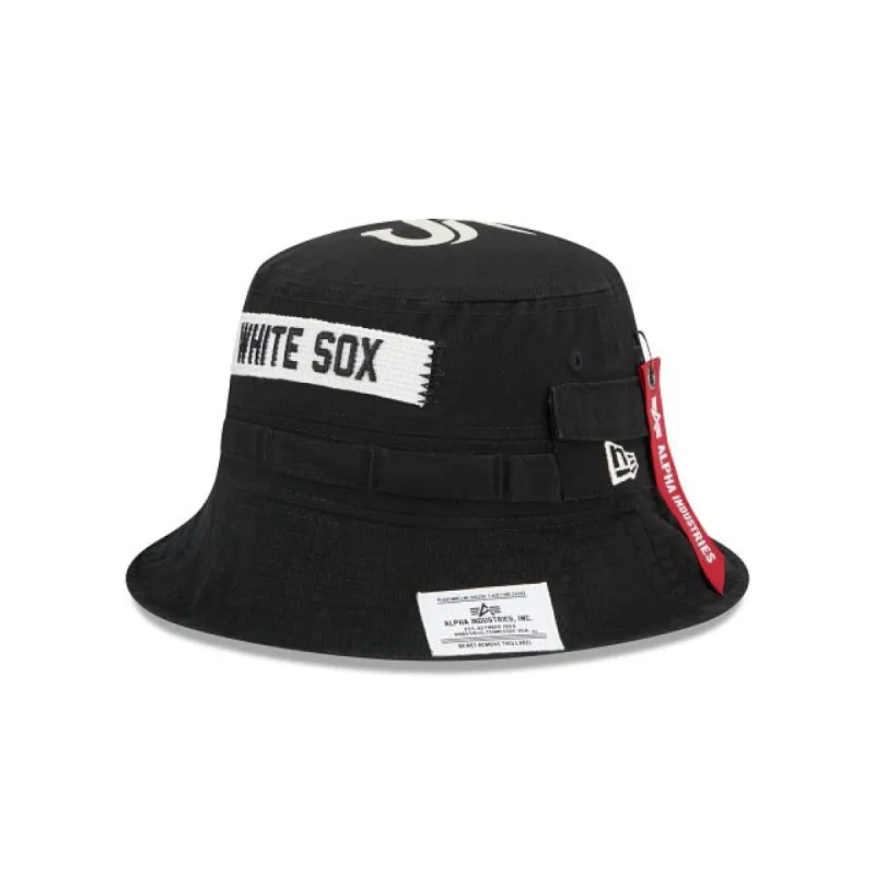 Alpha Industries X Chicago White Sox Adventure Bucket Hat sold by New Era
