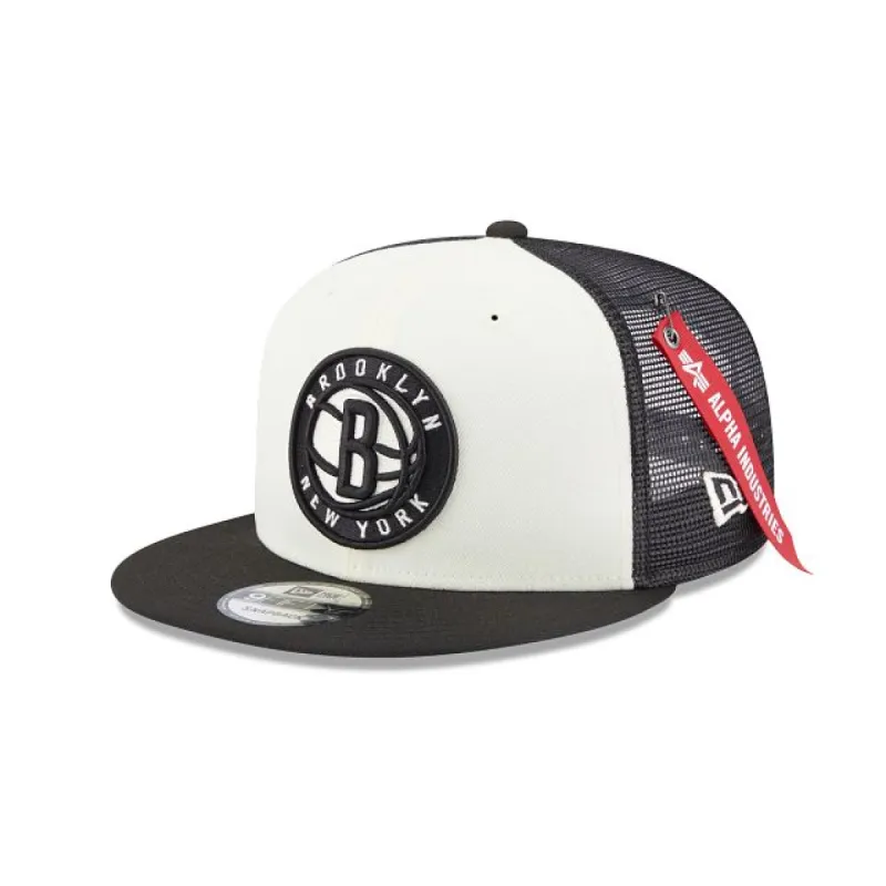 Alpha Industries X Brooklyn Nets 9FIFTY Snapback Hat sold by New Era