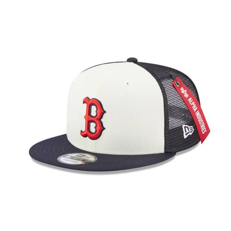 Alpha Industries X Boston Red Sox 9FIFTY Snapback Hat sold by New Era