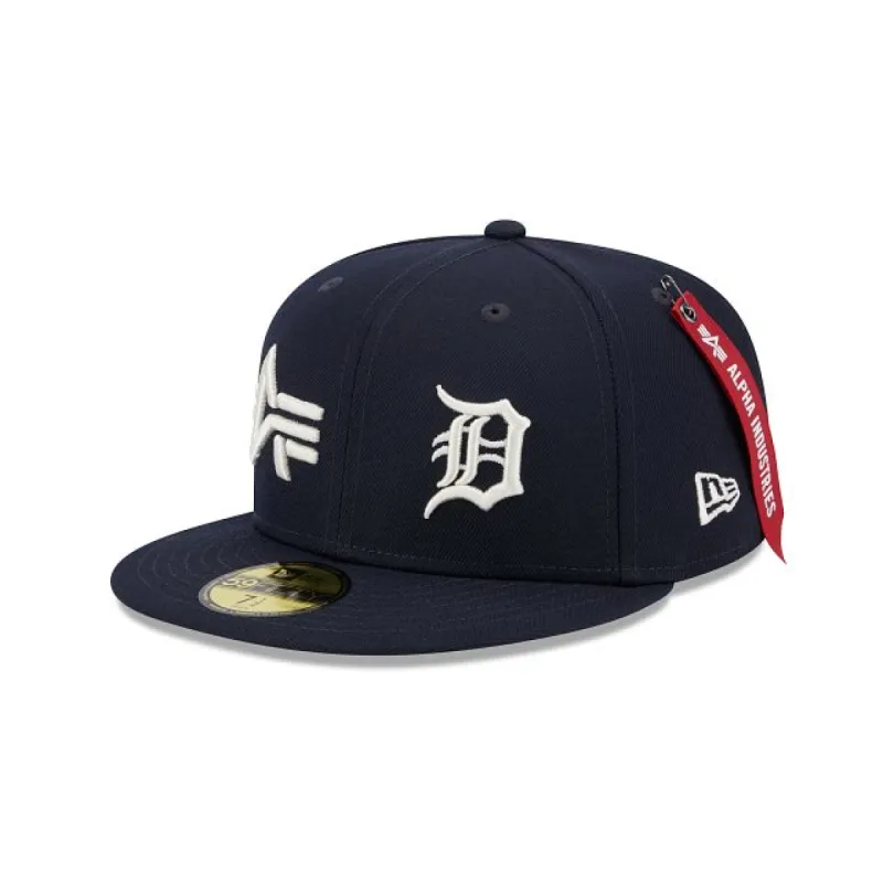 Alpha Industries X Detroit Tigers Dual Logo 59FIFTY Fitted Hat sold by New Era