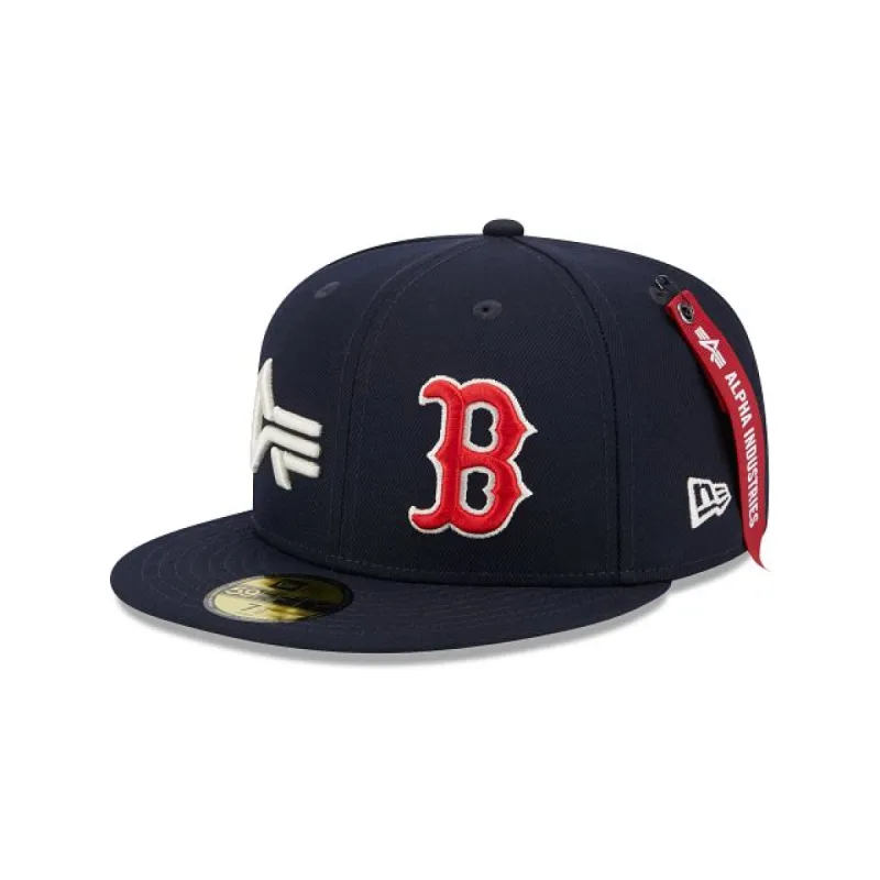 Alpha Industries X Boston Red Sox Dual Logo 59FIFTY Fitted Hat sold by New Era