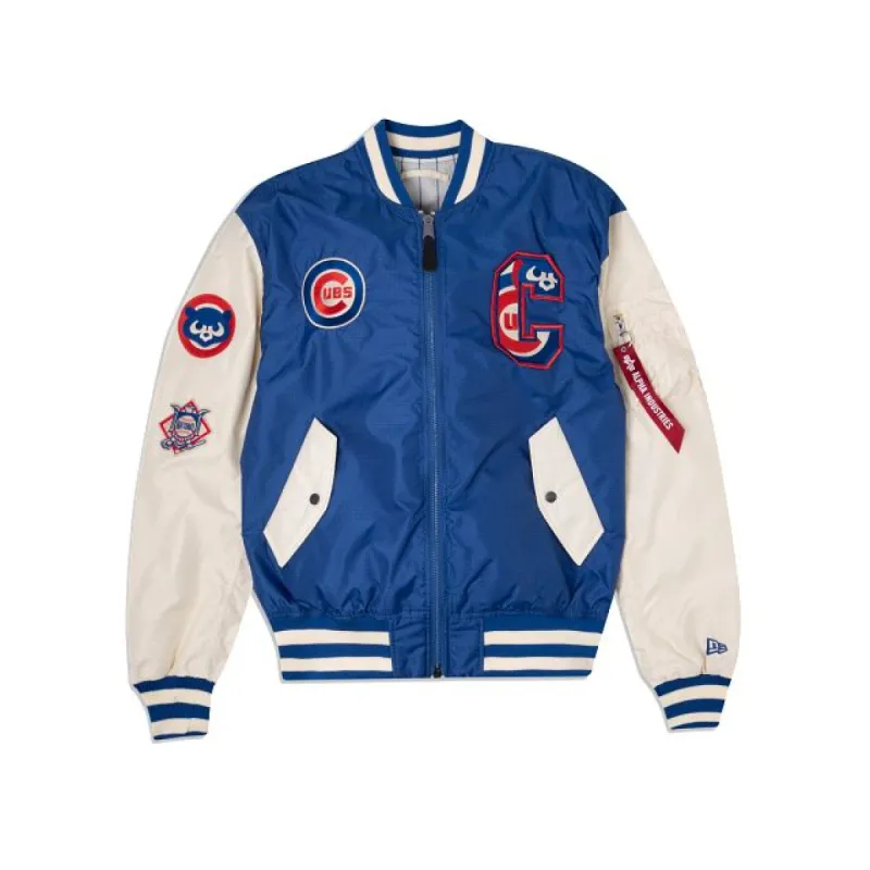 Alpha Industries X Chicago Cubs Alt MA-1 Bomber Jacket sold by New Era