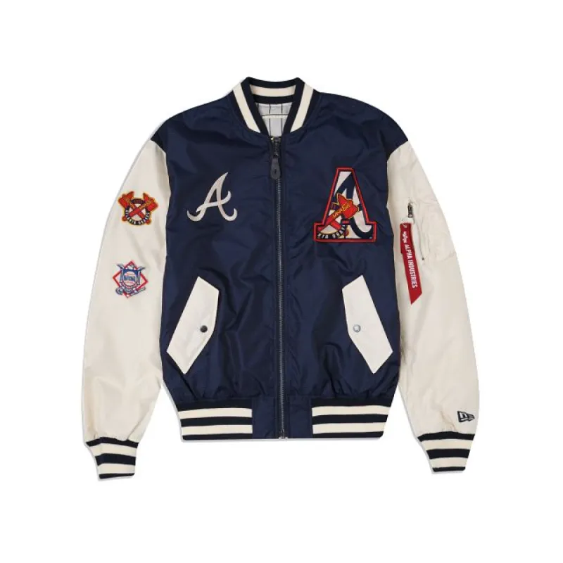 Alpha Industries X Atlanta Braves Alt MA-1 Bomber Jacket sold by New Era