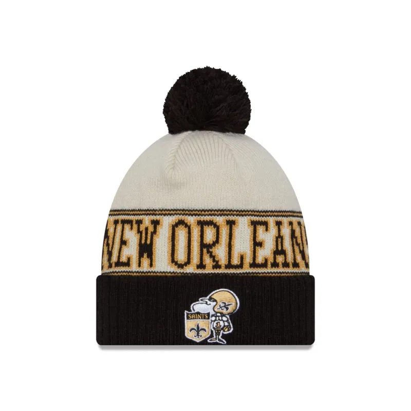 New Orleans Saints 2023 Cold Weather Historic Pom Knit sold by New Era