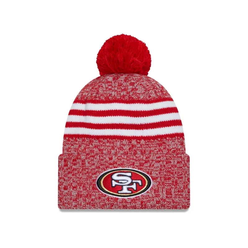 San Francisco 49ers 2023 Cold Weather Pom Knit sold by New Era