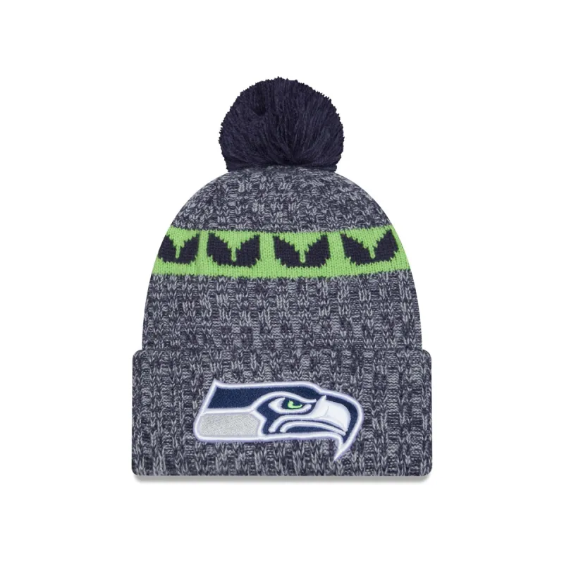 Seattle Seahawks 2023 Cold Weather Pom Knit sold by New Era