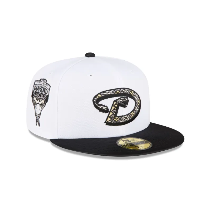 Just Caps Optic White Arizona Diamondbacks 59FIFTY Fitted Hat sold by New Era