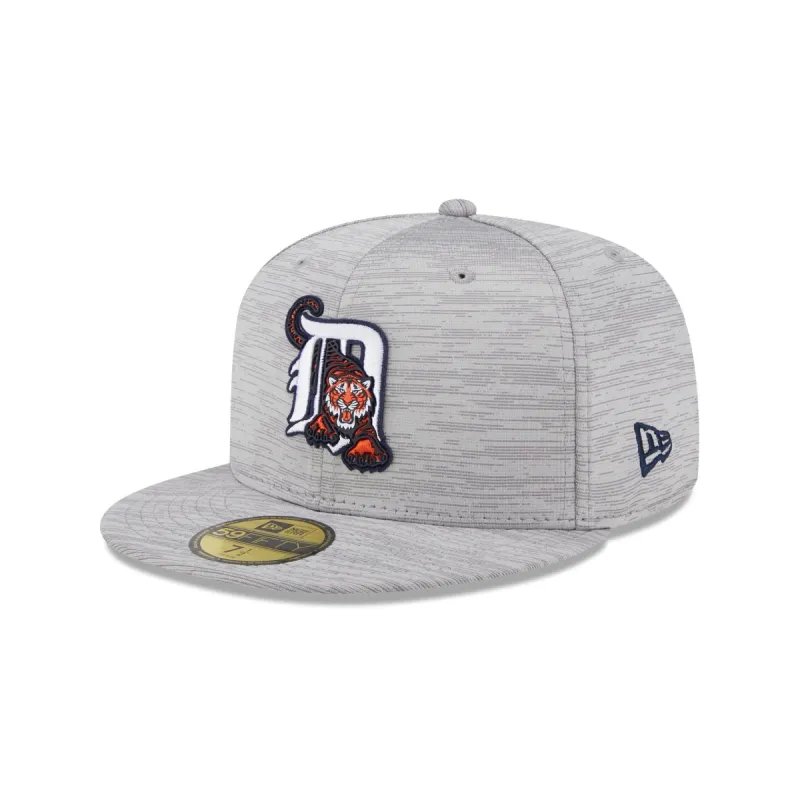 Detroit Tigers 2023 Clubhouse Gray 59FIFTY Fitted Hat sold by New Era