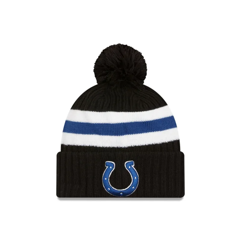 Indianapolis Colts 2023 Cold Weather Black Pom Knit sold by New Era