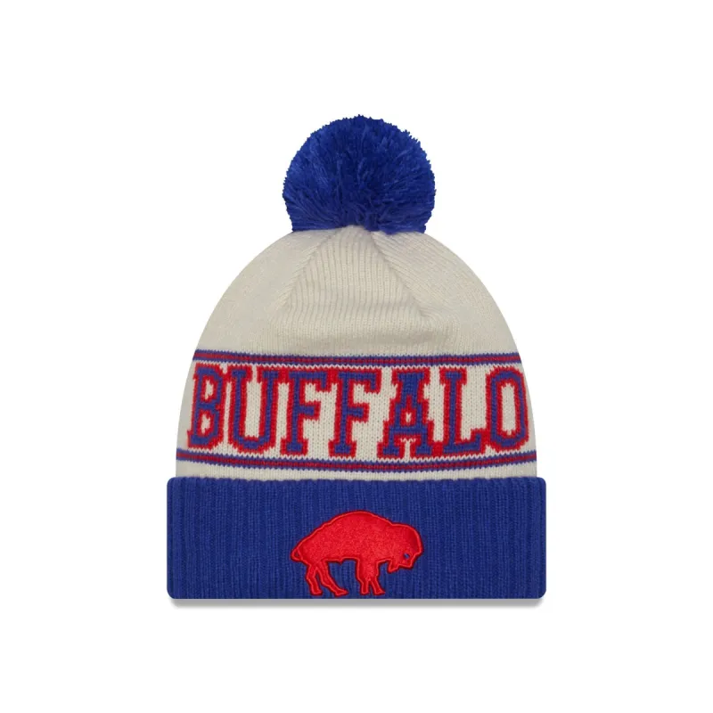 Buffalo Bills 2023 Cold Weather Historic Pom Knit Hat sold by New Era