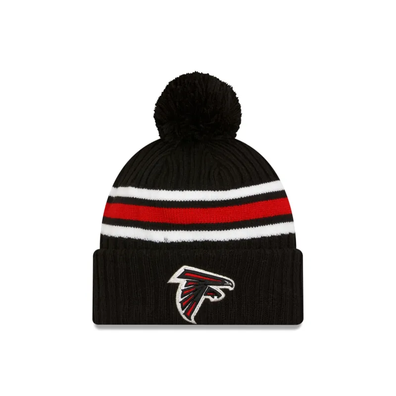 Atlanta Falcons 2023 Cold Weather Black Pom Knit sold by New Era