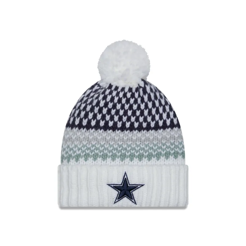 Dallas Cowboys 2023 Cold Weather Women's Pom Knit Hat sold by New Era